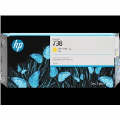HP 738 130-ml Yellow DesignJet Ink Cartridge