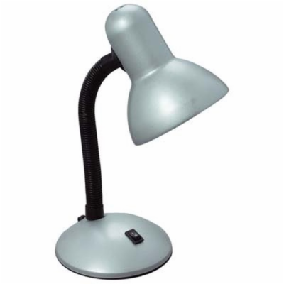 ECOLITE kancelářská stolní lampa BOND, L077M-STR (stříbrn...