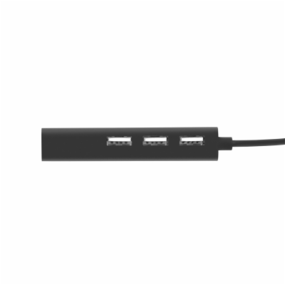 Natec rozbočovač Dragonfly, 3x USB 2.0 HUB + RJ45, černý