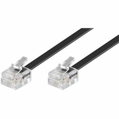 PremiumCord Kabel telefonní rovný 6P4C plug - 6P4C plug 1...