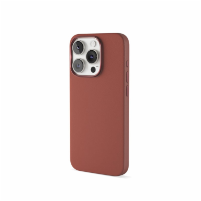 Epico Mag+ kožený kryt iPhone 15 Pro - hnědá