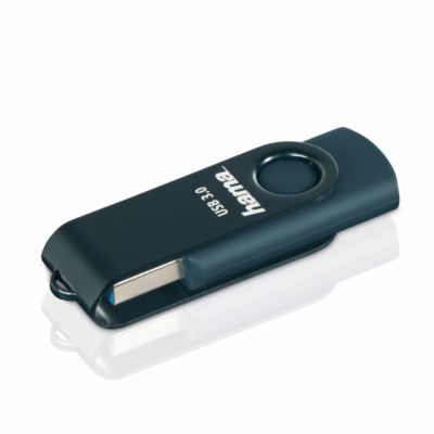 Hama USB 3.0 Flash Drive Rotate, 32 GB, 70 MB/s, petrolej...