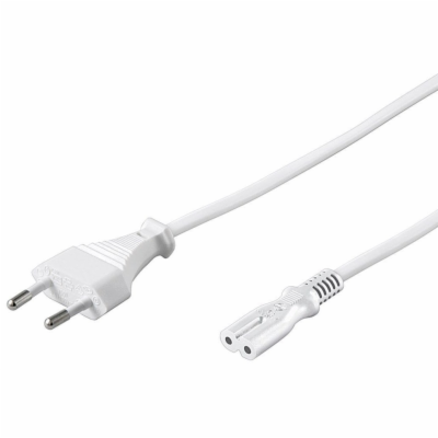 PremiumCord Kabel síťový 230V k magnetofonu 5m bílý