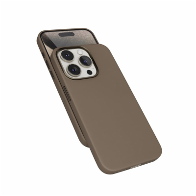 Epico Mag+ kožený kryt iPhone 15 Pro Max - písková