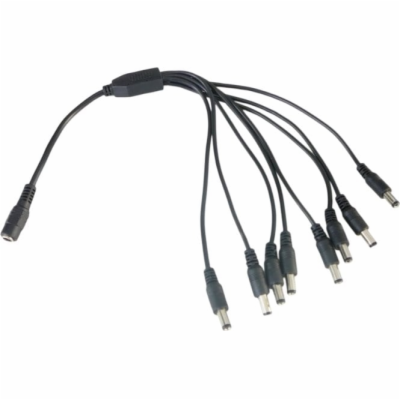 Conexpro DC napájecí rozbočovač, 8x samec, 1x samice