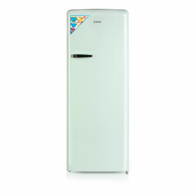 DOMO DO91701R Retro lednice s mrazákem 191/24 l, pistáciová