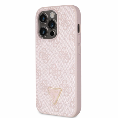 Guess PU 4G Strass Triangle Metal Logo Zadní Kryt pro iPh...