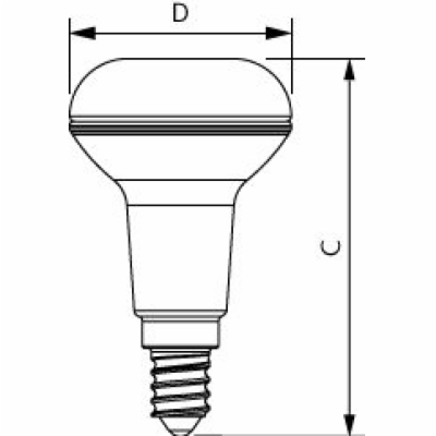 LED žárovka Philips Reflektor R50 2,8W 2700K, E14, teplá ...