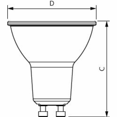 LED žárovka Philips, GU10, 5W, 4000K, úhel 120°  P308657