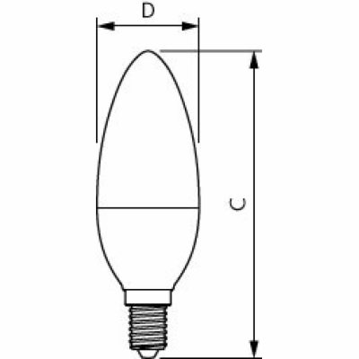 LED žárovka Philips E14 7W 2700K 230V B38 FR  P312968