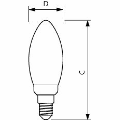 LED žárovka Philips FILAMENT Classic E14 4,3W 2700K 230V ...