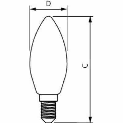 LED žárovka Philips FILAMENT Classic E14 6,5W 2700K 230V ...