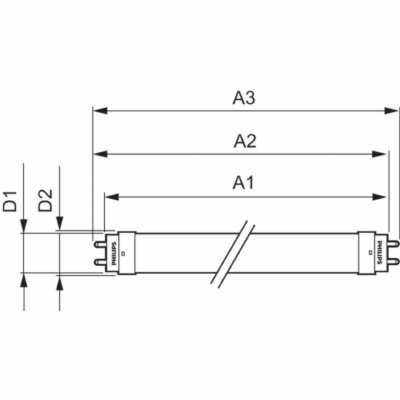 LED zářivka PHILIPS Ecofit 1500mm 19,5W 840   P403758