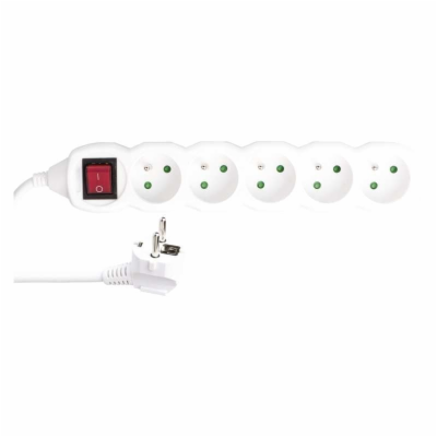 Emos prodlužovací šňůra P1510R - 5 zásuvek, 10m, 16A, s v...