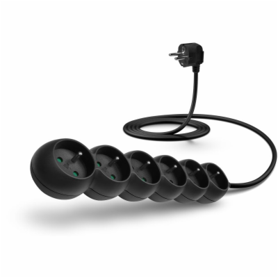 Connect IT prodlužovací kabel 230 V, 6 zásuvek, 2m, bez v...