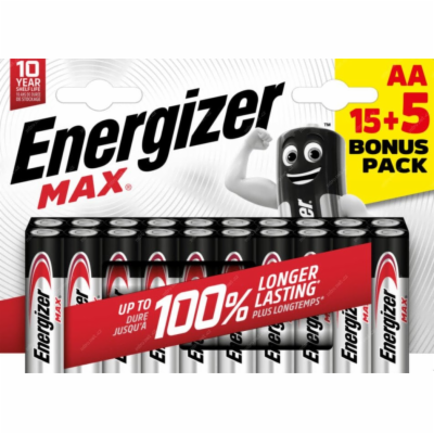Energizer MAX - Tužka AA/15+5 zdarma