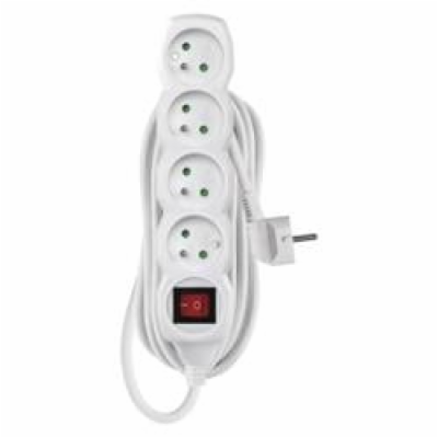 Prodlužovací kabel 7 m / 4 zásuvky / s vypínačem / bílý /...