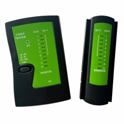 W-Star Tester kabelů UTP WS468EC RJ45 RJ11 indikace LED d...
