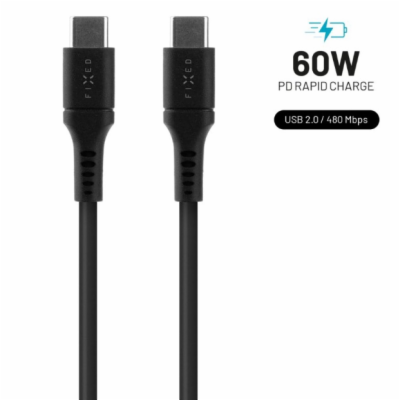 Nabíjecí a datový Liquid silicone kabel FIXED s konektory...