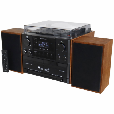 Soundmaster Elite line MCD5600BR/ Gramofon/ CD/ 2x kazeta...