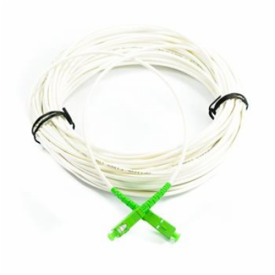 SC/APC - SC/APC simplex 9/125 SM 0,5m arm.bílý 3mm B3 LSZH