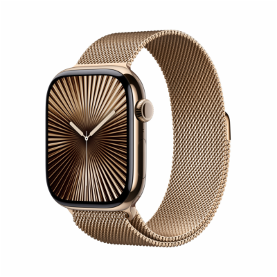 Apple Watch Series 10 GPS + Cellular 42mm Zlatý titan se ...