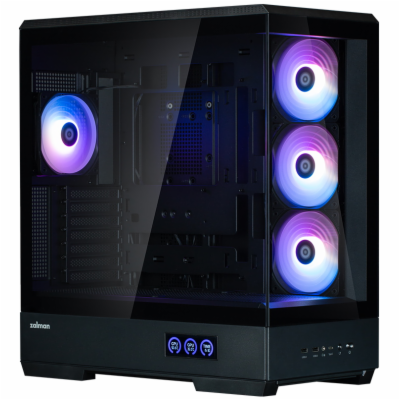 Zalman skříň P50 DS / Middle Tower / 4x120mm ARGB fan / 2...