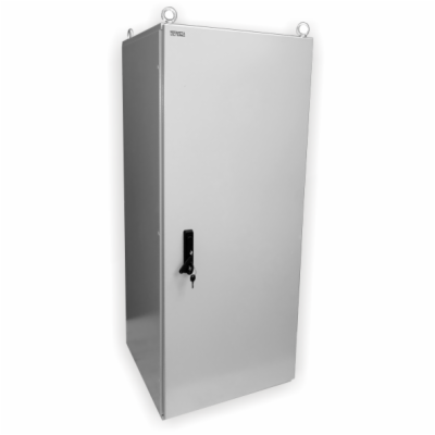 19" venkovní rozvaděč IP55 30U/600mm plech.dveře, 3-bod.z...