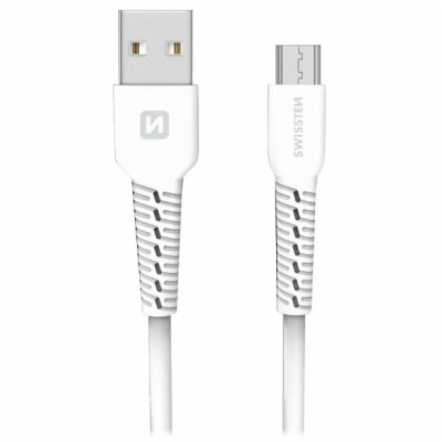 Swissten datový kabelusb/micro usb bílý 1,2m  (samoprodavač)