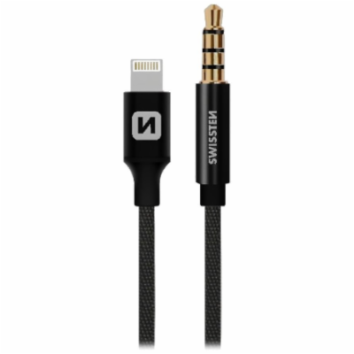 Swissten audio adaptértextile lightning (samec)/3,5 mm ja...