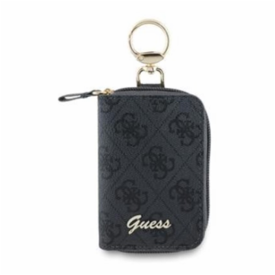 Guess PU 4G Script Logo Klíčenka Black Stylová klíčenka o...