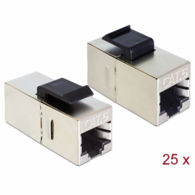 Delock Keystone Modul RJ45 jack > RJ45 jack Cat.6 kompakt...