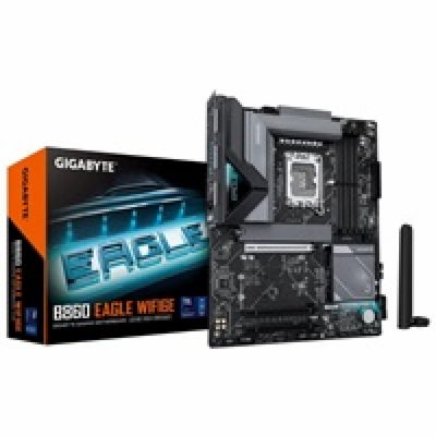 GIGABYTE MB Sc LGA1851 B860 EAGLE WIFI6E, Intel B860, 4xD...