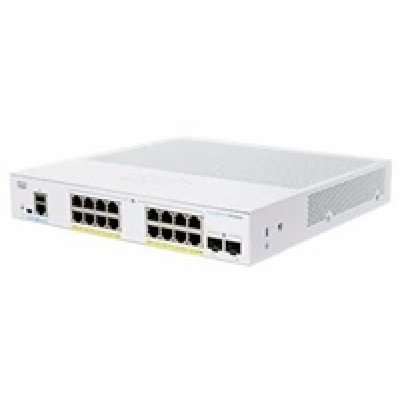 Cisco switch CBS350-16P-2G-UK (16xGbE,2xSFP,16xPoE+,120W,...