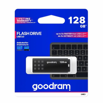 GOODRAM UME3 USB 3.0 Flash disk 128GB - černá Malý datový...