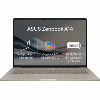 ASUS Zenbook A14 OLED UX3407QA-OLED305W Zabriskie Beige