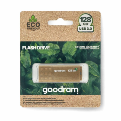 GOODRAM UME3 ECO FRIENDLY USB 3.0 Flash disk 128GB - hněd...