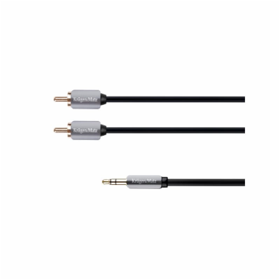 Kabel Jack 3.5mm stereo/2x Cinch 1,8m KRUGER & MATZ KM0310