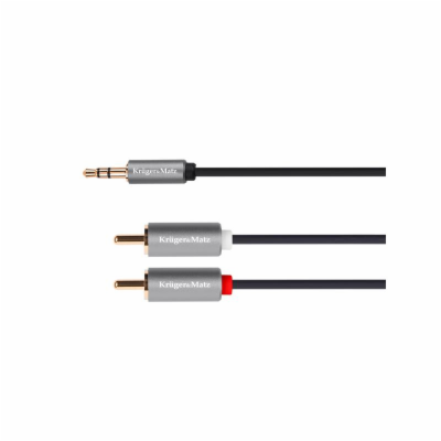 Kabel Jack 3.5mm stereo/2x Cinch 3m KRUGER & MATZ KM1216 ...
