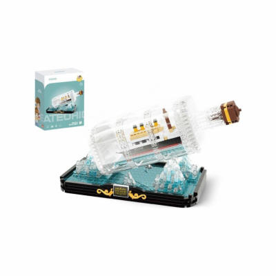 Stavebnice mini KOCO Titanic v láhvi 918ks
