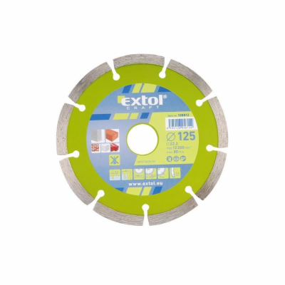 Kotouč diamantový řezný segmentový 115mm EXTOL CRAFT 108811