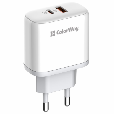 COLORWAY 1x USB a 1x USB-C/ síťová nabíječka/ 45W/ 100V-2...