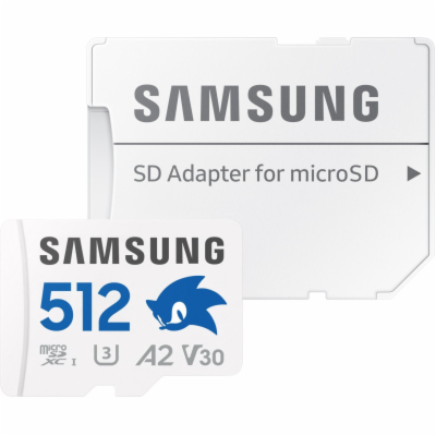 Samsung micro SDXC 512GB PRO plus Sonic + SD/micro SDXC/5...