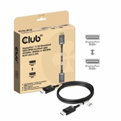Club3D Kabel DisplayPort 2.1 na DisplayPort 2.1, VESA DP8...