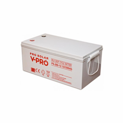Baterie 12V 260Ah V-PRO SOLAR DEEP CYCLE