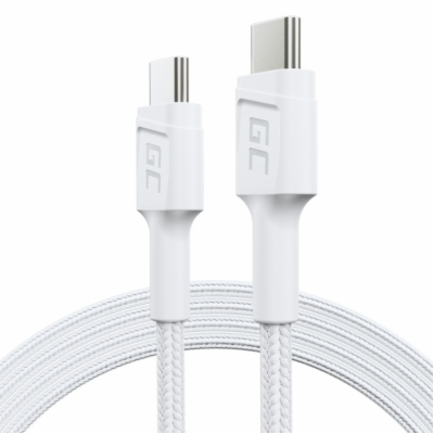 GreenCell USB kabel Green Cell typu C 1,2 m, bílý, rychlé...