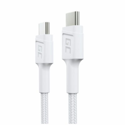 GreenCell Green Cell Bílý kabel USB-C typu C 30 cm Green ...