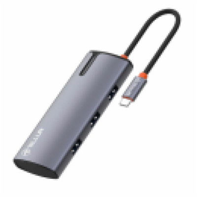 Tellur USB-C hub, 1xPD 3.0 100W, 1xHDMI 4K, 3xUSB 3.0, al...