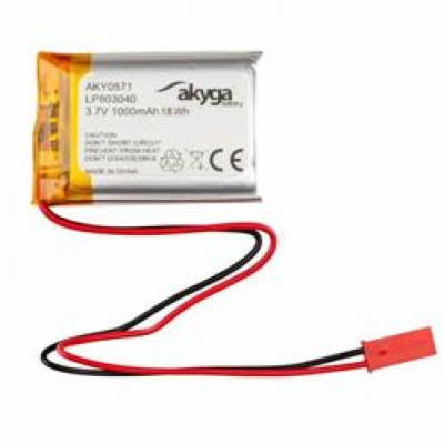 Akyga Li-Pol baterie LP803040 3.7V/1000mAh PCM JST 2.54 2...