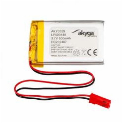 Akyga Li-Pol baterie LP503448 3.7V / 800mAh PCM JST 2.54 ...